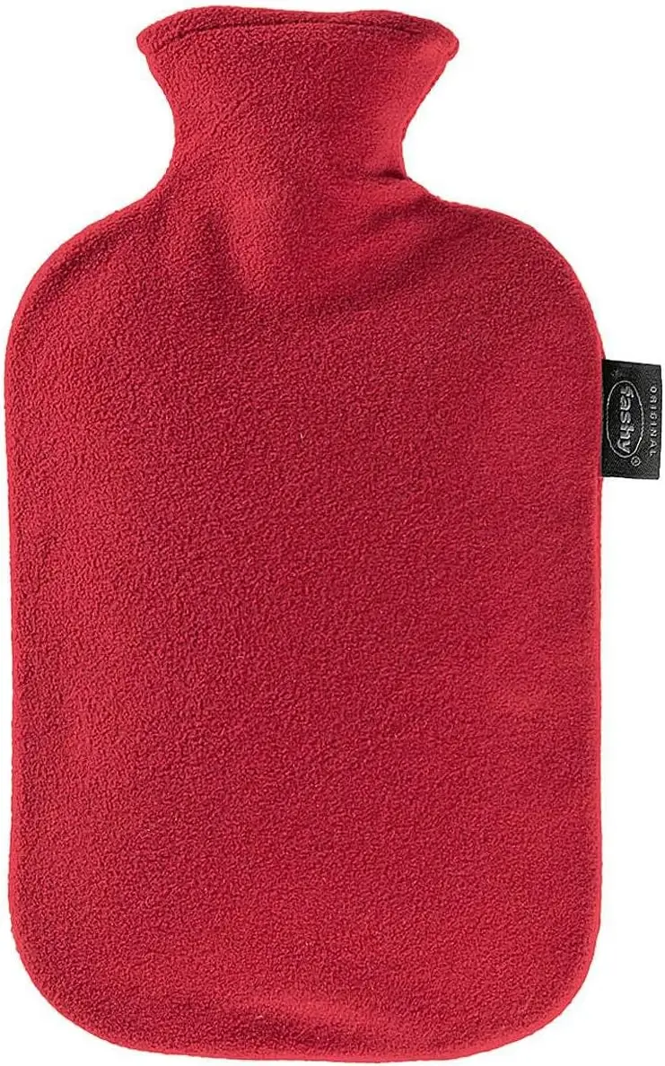German-Made Hot Water Bottle with Cozy Fleece Cover in Cranberry Color for Warmth and Comfort
German-Made Hot Water Bottle with Cozy Fleece Cover in Cranberry Color for Warmth and Comfort
