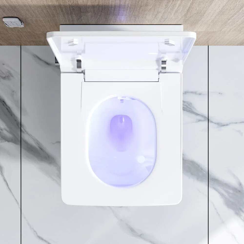 Bathroom Heat Seat Elongated Rectangular Shape Built-in Ceramic Tank Smart Toilet Mounted to Wall
Bathroom Heat Seat Elongated Rectangular Shape Built-in Ceramic Tank Smart Toilet Mounted to Wall