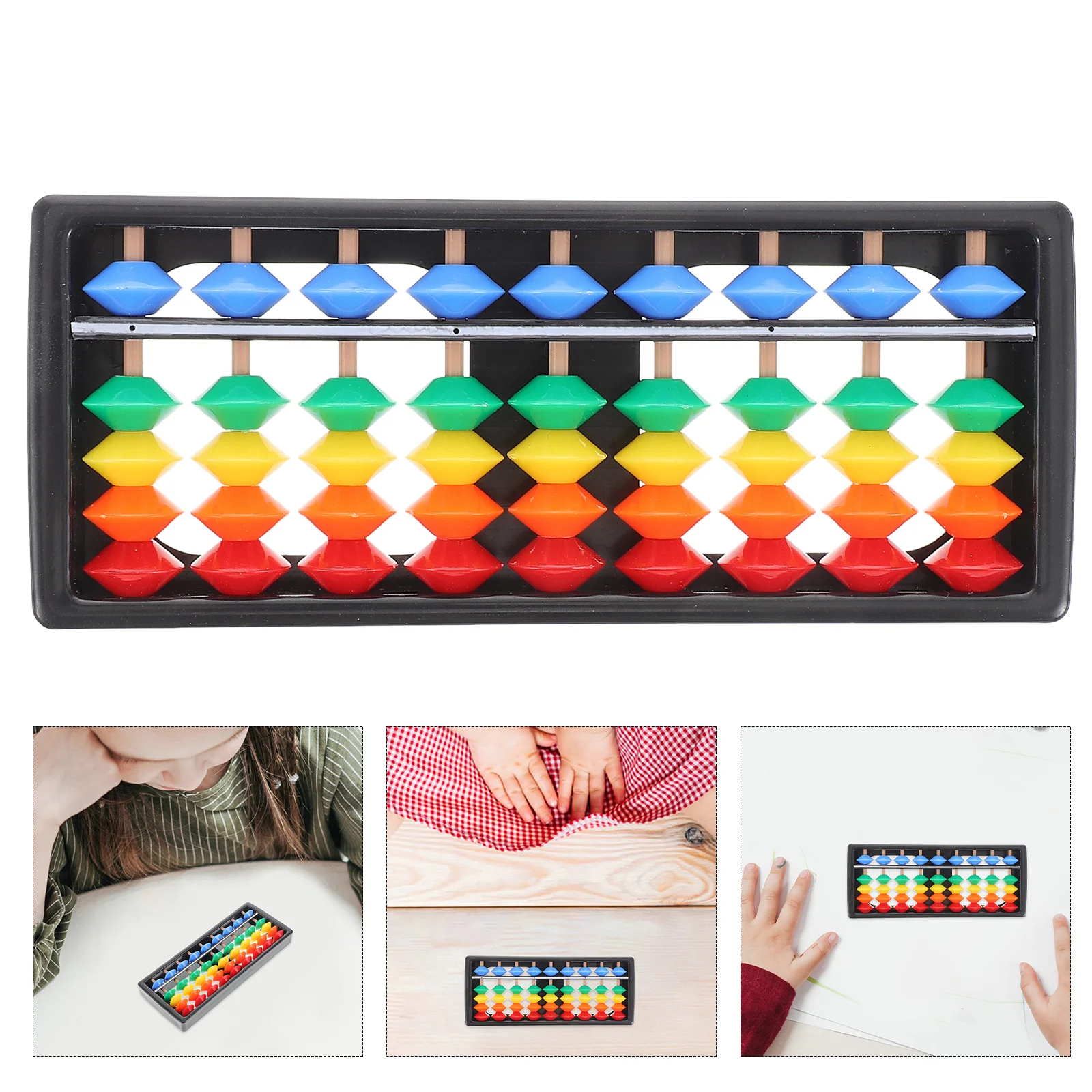 Colorful 9-Row Plastic Abacus 5 Beads Per Row Learning Tool for Children Addition Subtraction Multiplication
Colorful 9-Row Plastic Abacus 5 Beads Per Row Learning Tool for Children Addition Subtraction Multiplication