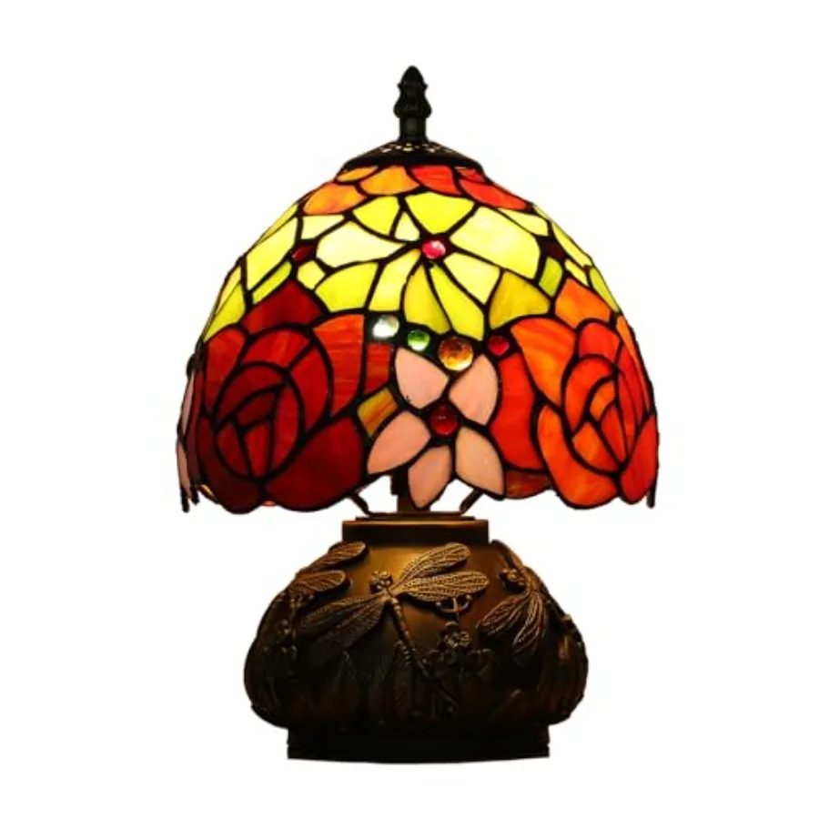 Tiffany Style Table Lamp Stained Glass Lamp Small Antique Lamp for Nightstand Bedroom Living Room Home Office Flower Pattern 8X
Tiffany Style Table Lamp Stained Glass Lamp Small Antique Lamp for Nightstand Bedroom Living Room Home Office Flower Pattern 8X