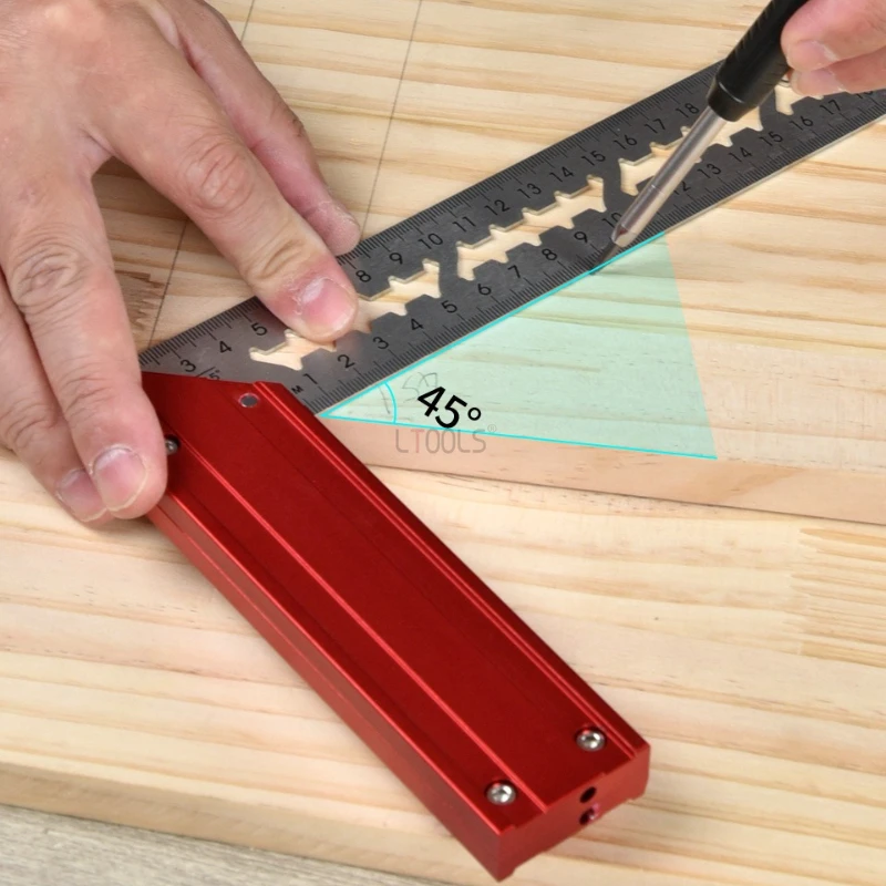 Quick-positioning High Precision L‑Ruler Aluminum Alloy 90° Woodworking Square Multi-Functional Scribing Positioning Guide Ruler
Quick-positioning High Precision L‑Ruler Aluminum Alloy 90° Woodworking Square Multi-Functional Scribing Positioning Guide Ruler