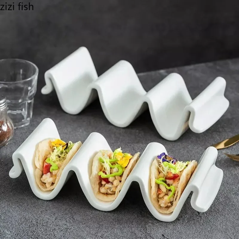 Wave Shaped Snack Plate 2-piece Set Ceramic Corn Tortilla Tray Taco Bracket Fruit Plate Dim Sum Dish Dessert Plates Snack Bowl
Wave Shaped Snack Plate 2-piece Set Ceramic Corn Tortilla Tray Taco Bracket Fruit Plate Dim Sum Dish Dessert Plates Snack Bowl