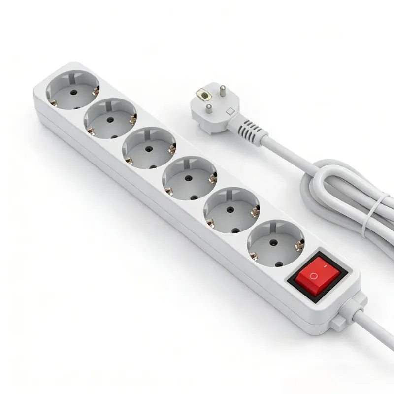 Strip Surge Protector 3/4/5/6 AC EU Electrical Plug Outlet Socket Lead Extension Adapter Extenstion Cord Cable 1.5m
Strip Surge Protector 3/4/5/6 AC EU Electrical Plug Outlet Socket Lead Extension Adapter Extenstion Cord Cable 1.5m