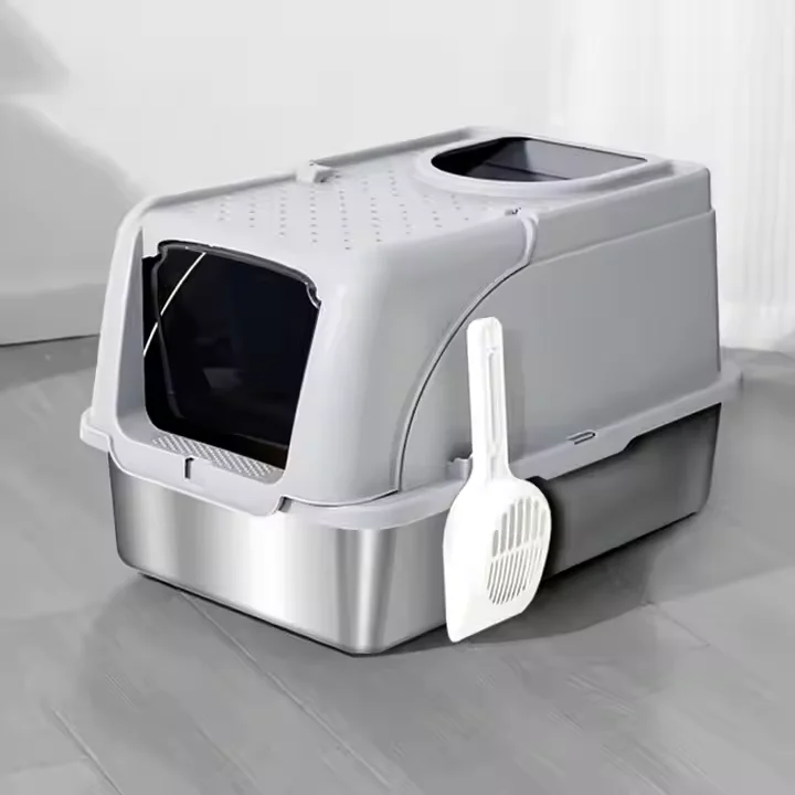 OEM Top Seller Eco-Friendly Metal Pet Litter Box Cleaning Pan Big Size Stainless Steel Cat Litter Pan Non-Slip
OEM Top Seller Eco-Friendly Metal Pet Litter Box Cleaning Pan Big Size Stainless Steel Cat Litter Pan Non-Slip