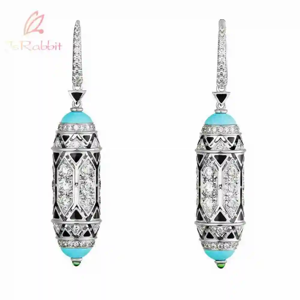 IsRabbit Vintage Real 925 Sterling Silver VVS High Carbon Diamond Cocktail Drop Earrings for Women Anniversary Gift Fine Jewelry
IsRabbit Vintage Real 925 Sterling Silver VVS High Carbon Diamond Cocktail Drop Earrings for Women Anniversary Gift Fine Jewelry