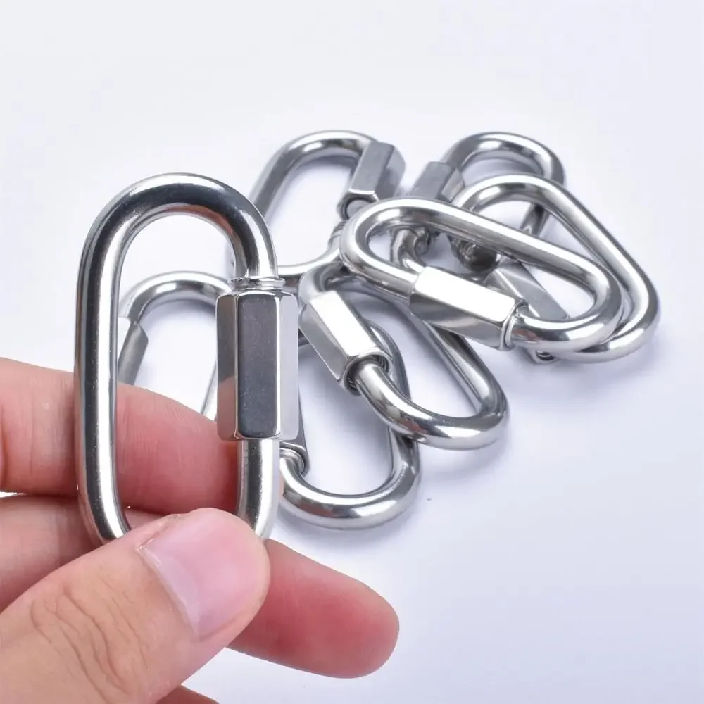 New 304 Stainless Steel Quick Link Oval Heavy Duty Rope Connector D Shape Connecting Ring Swing
New 304 Stainless Steel Quick Link Oval Heavy Duty Rope Connector D Shape Connecting Ring Swing