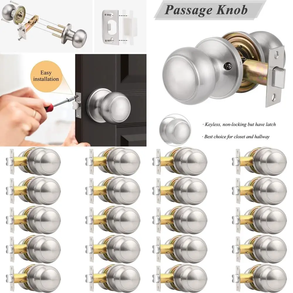 Набор из 10 матовых никелевых дверных ручек для прихожей и шкафов, конструкция с плоским шаром для проходных дверей
Набор из 10 матовых никелевых дверных ручек для прихожей и шкафов, конструкция с плоским шаром для проходных дверей