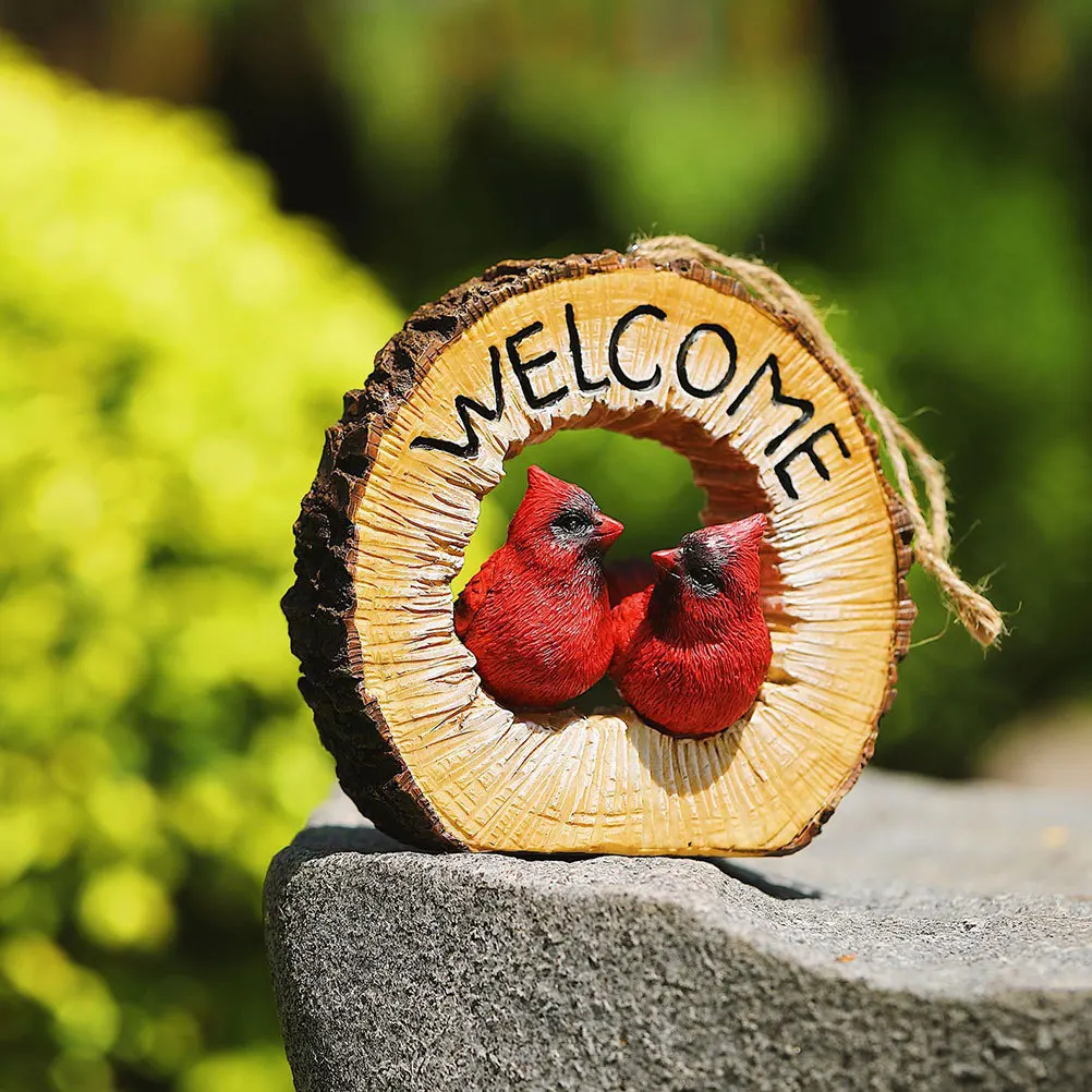 Lightweight Resin Couple Bird Pendant Welcome Hanging Decor for Garden Home Outdoor Porch Decorative Bird Ornament
Lightweight Resin Couple Bird Pendant Welcome Hanging Decor for Garden Home Outdoor Porch Decorative Bird Ornament