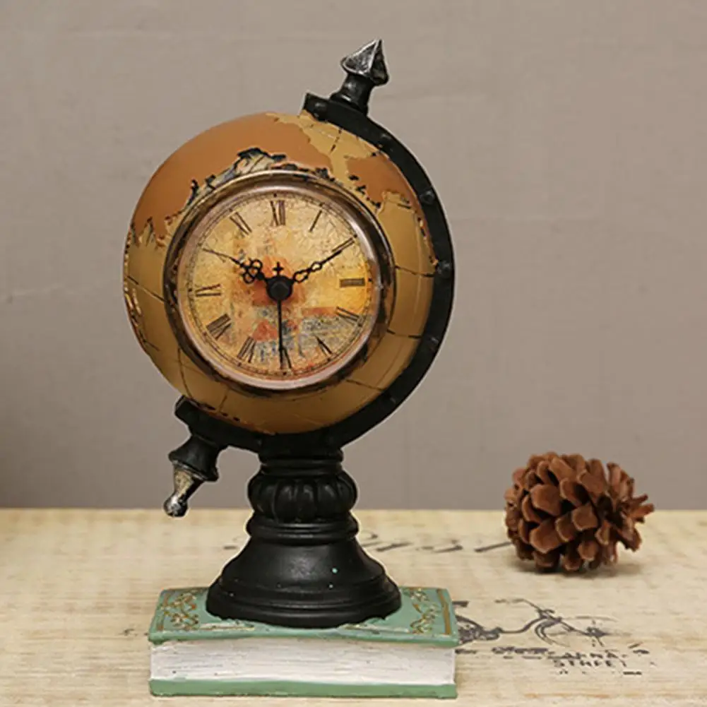 Desktop Clock Novelty Large Capacity Home Decor Study Room Desk Retro Globe Shape Piggy Bank for Bedroom 
Desktop Clock Novelty Large Capacity Home Decor Study Room Desk Retro Globe Shape Piggy Bank for Bedroom