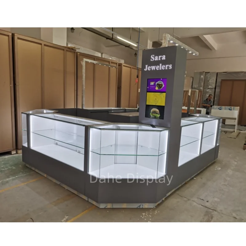 custom.Custom Jewelry Displays Showcase Jewel's Store Display Cabinet with Led Lights Modern Shopping Mall Jewelry Kiosk
custom.Custom Jewelry Displays Showcase Jewel's Store Display Cabinet with Led Lights Modern Shopping Mall Jewelry Kiosk