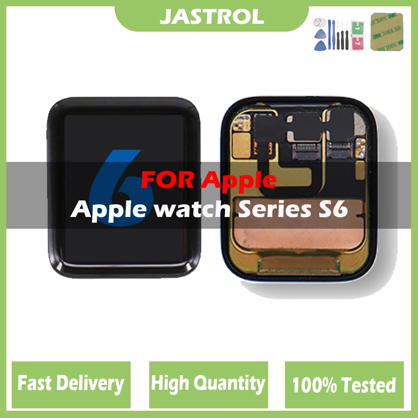 Original LCD For Apple Watch Series 6 40mm LCD For iWatch Series 6 44mm LCD Display Touch Screen Digitizer Assembly With Tool
Original LCD For Apple Watch Series 6 40mm LCD For iWatch Series 6 44mm LCD Display Touch Screen Digitizer Assembly With Tool
