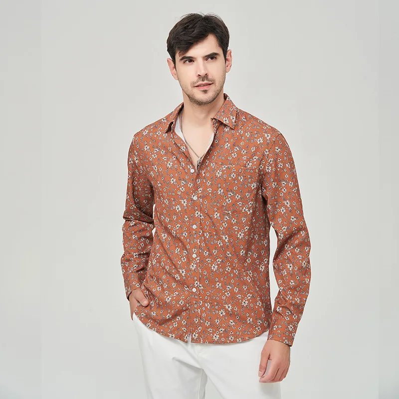 Spring and Summer Foreign Trade Men's Extra Large Stretch Business Shirt Men's Long-Sleeved Men's Fashion Casual Flower Shirt Co
Spring and Summer Foreign Trade Men's Extra Large Stretch Business Shirt Men's Long-Sleeved Men's Fashion Casual Flower Shirt Co