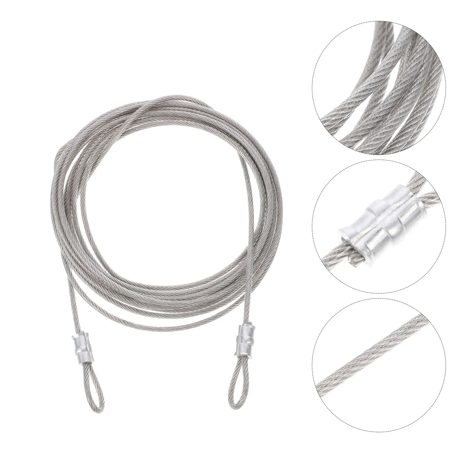 3 шт. троса из нержавеющей стали марки 304 с ПВХ-покрытием, сверхпрочный, для навесов, уличного освещения, ограждений террас, солнцезащитных козырьков
3 шт. троса из нержавеющей стали марки 304 с ПВХ-покрытием, сверхпрочный, для навесов, уличного освещения, ограждений террас, солнцезащитных козырьков