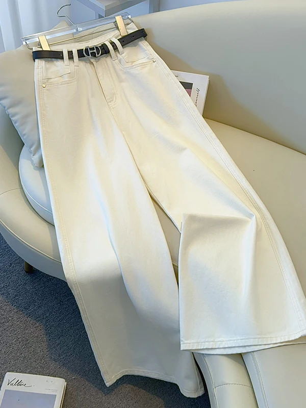 White Straight Leg Jeans Women's Summer Thin New Small Size High Waist Versatile Casual Narrow Version Wide Leg Pants
White Straight Leg Jeans Women's Summer Thin New Small Size High Waist Versatile Casual Narrow Version Wide Leg Pants