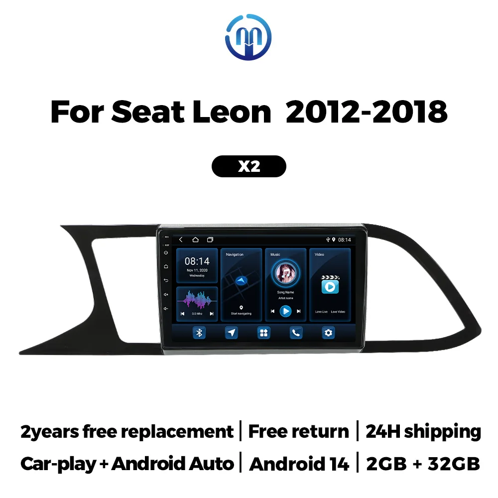 Автомагнитола MEKEDE Android 2Din для Seat Leon 2012-2018 с CarPlay, мультимедийный плеер, навигация, Wi-Fi, 9-дюймовое головное устройство
Автомагнитола MEKEDE Android 2Din для Seat Leon 2012-2018 с CarPlay, мультимедийный плеер, навигация, Wi-Fi, 9-дюймовое головное устройство