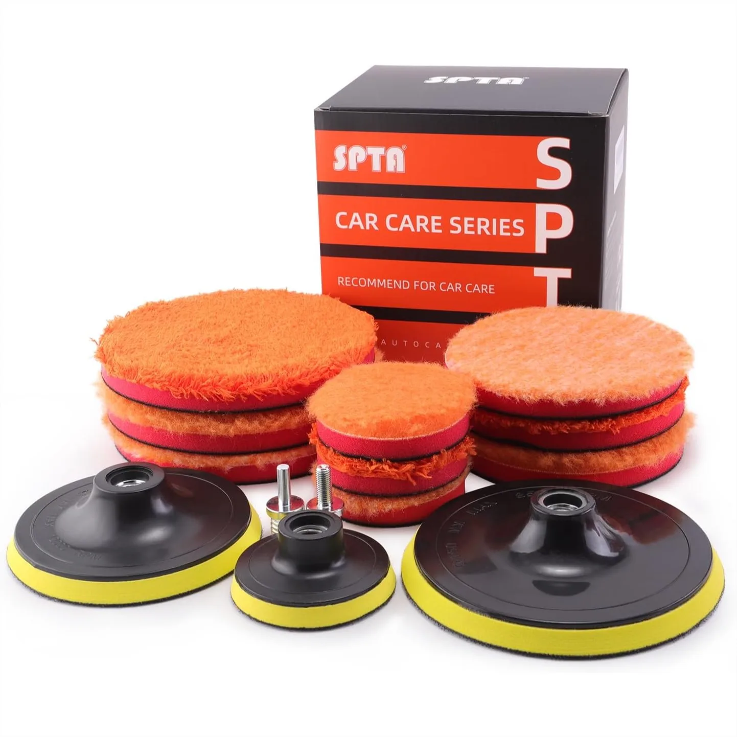 Microfiber Polishing Pads Kit, 14pcs 3" 5" 6" Buffing Pads with Thickened Sponge and High Density Backing for DA/RO Car
Microfiber Polishing Pads Kit, 14pcs 3" 5" 6" Buffing Pads with Thickened Sponge and High Density Backing for DA/RO Car