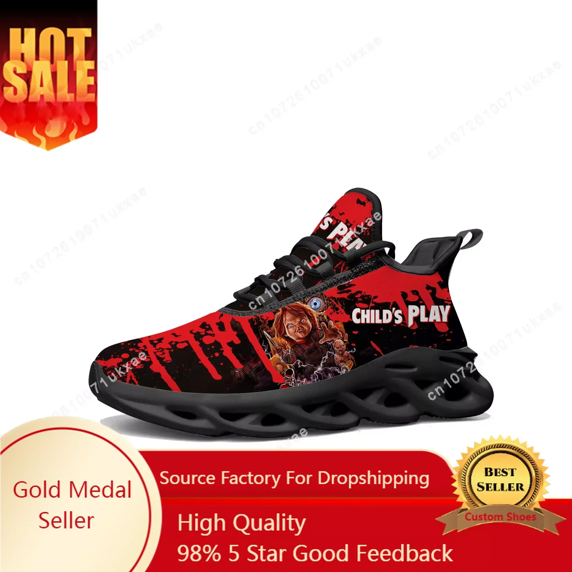 Horror Movie Childs Play Chucky Flats Sneakers Mens Womens Sports Running Shoes Sneaker Lace Up Mesh Footwear custom made Shoe
Horror Movie Childs Play Chucky Flats Sneakers Mens Womens Sports Running Shoes Sneaker Lace Up Mesh Footwear custom made Shoe