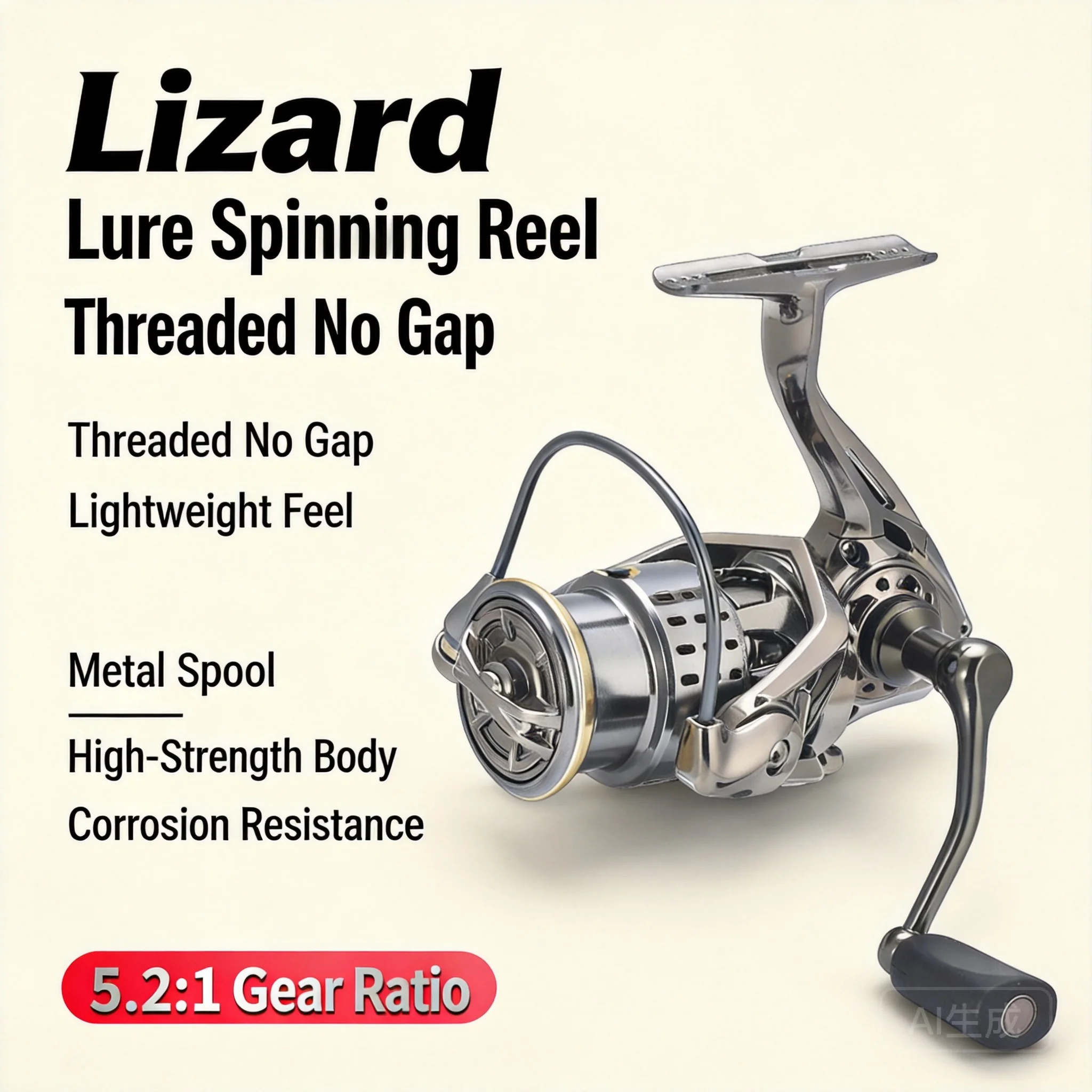 Screw In No Gap Spinning Fishing Reel High Strength Body Shallow Slant Mouth Spool 5.2 1 Gear Ratio Ultralight Anti Rust Freshwa
Screw In No Gap Spinning Fishing Reel High Strength Body Shallow Slant Mouth Spool 5.2 1 Gear Ratio Ultralight Anti Rust Freshwa