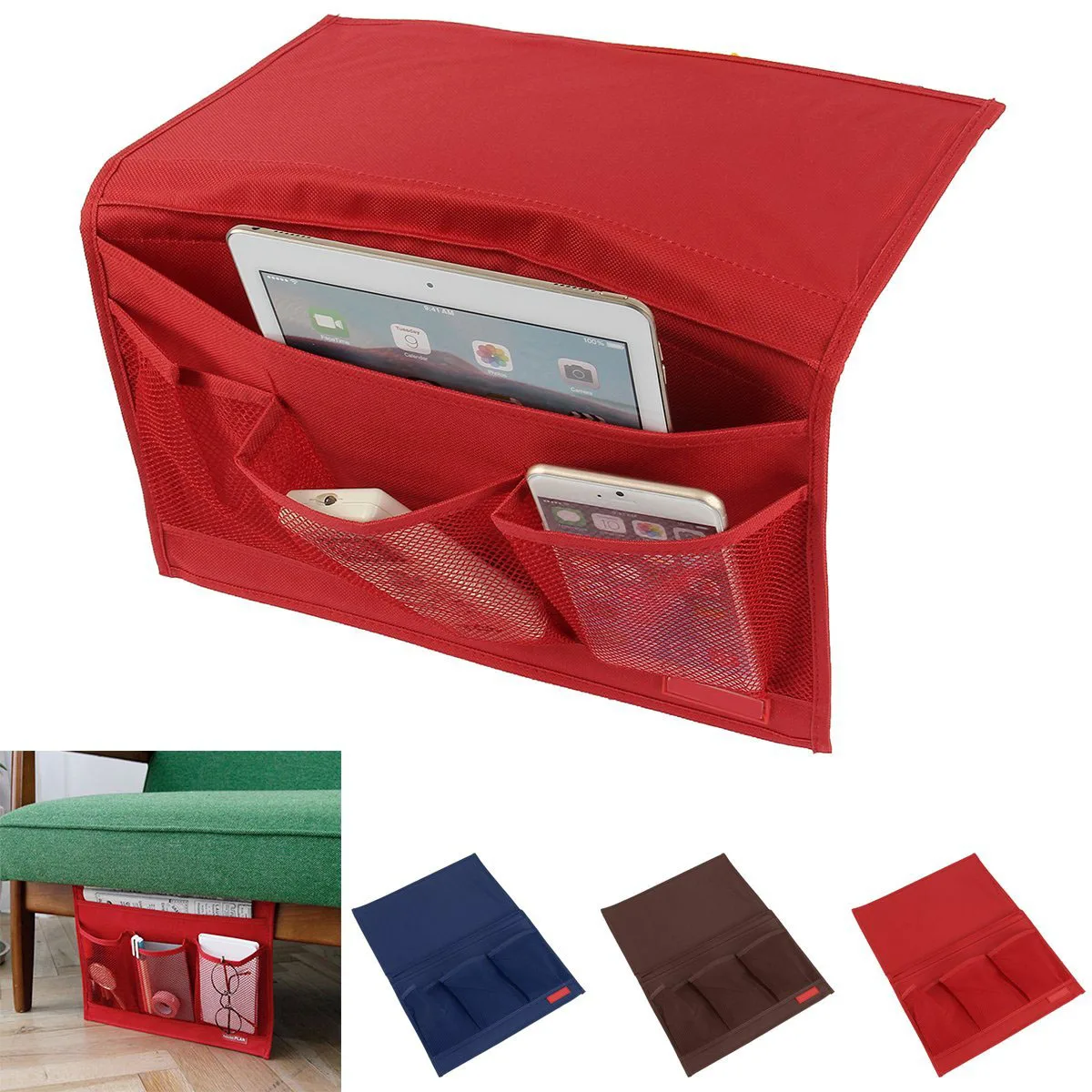 Pockets Bedside Storage Organizer, 4-Pocket Bedside Chair Desk Cabinet Sofa Slipcovers Hanging Desk Storage Bag for Remote Ma
Pockets Bedside Storage Organizer, 4-Pocket Bedside Chair Desk Cabinet Sofa Slipcovers Hanging Desk Storage Bag for Remote Ma
