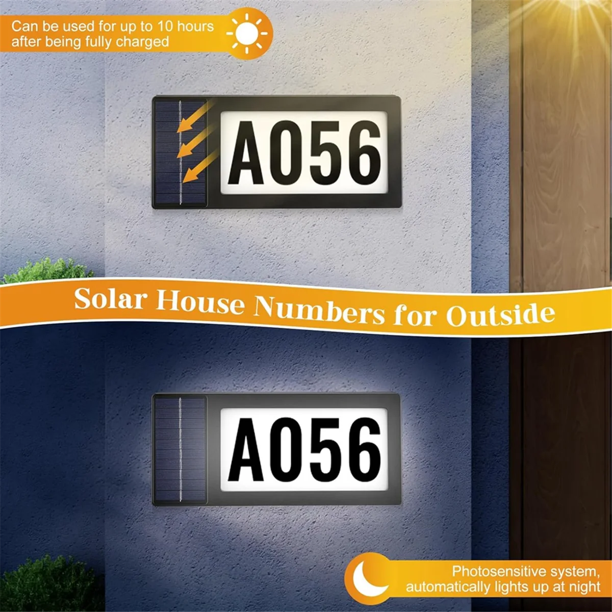 Reliable Solar Address Sign, Illuminated House Numbers Solar Powered, Waterproof Modern House Numbers for O
Reliable Solar Address Sign, Illuminated House Numbers Solar Powered, Waterproof Modern House Numbers for O