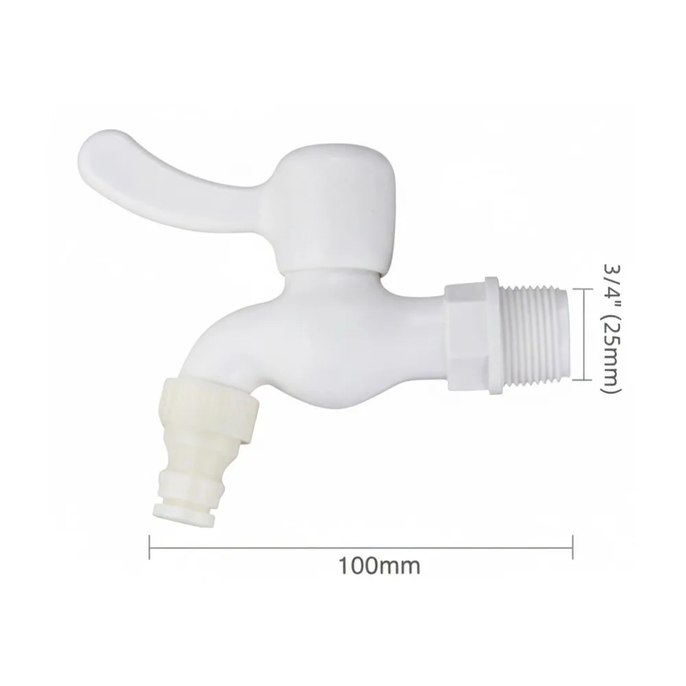 Portable Plastic Washing Machine Tap 1/2" 3/4' Quick Connect Water Faucet Single Tap Leak-Proof Water Tap Outdoor Balcony Use
Portable Plastic Washing Machine Tap 1/2" 3/4' Quick Connect Water Faucet Single Tap Leak-Proof Water Tap Outdoor Balcony Use