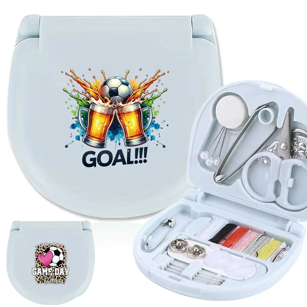 2-In-1 Mini Travel Sewing Kit Manicure Set Portable Compact Sewing Thread Box Nail Care Tools For Outdoor Use Soccer Pattern
2-In-1 Mini Travel Sewing Kit Manicure Set Portable Compact Sewing Thread Box Nail Care Tools For Outdoor Use Soccer Pattern
