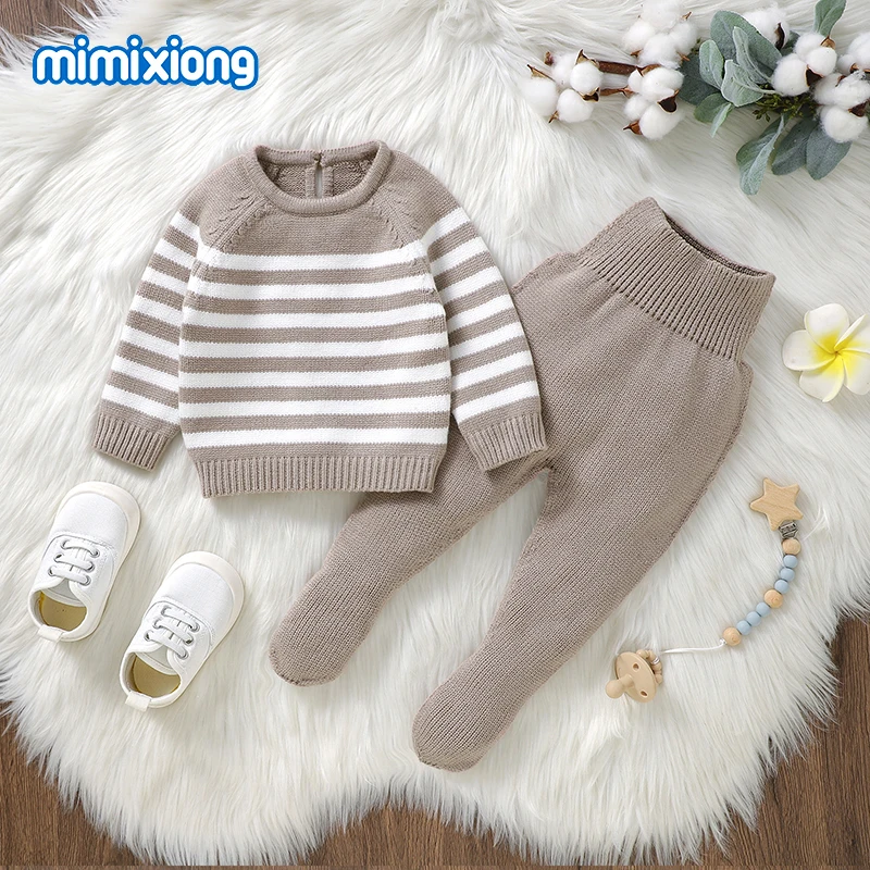 Baby Clothes Sets Autumn Winter Long Sleeve Sweaters Shirts+Pants Newborn Boy Girl Outfits 0-9m Toddler Sport Suits Knit Costume
Baby Clothes Sets Autumn Winter Long Sleeve Sweaters Shirts+Pants Newborn Boy Girl Outfits 0-9m Toddler Sport Suits Knit Costume