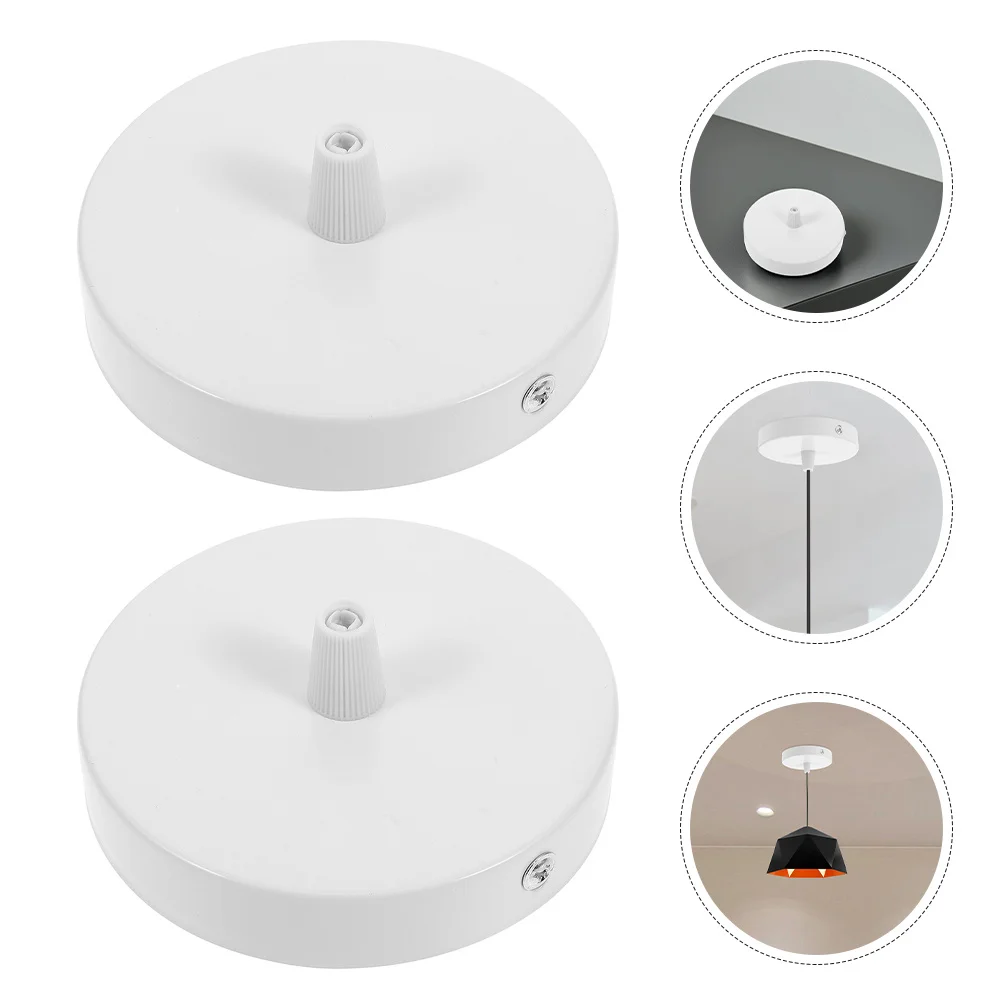 2Pcs Pendant Light Canopy Electroplated Metal Ceiling Plate Sturdy Easy Install Base for Light Fixture Parts Ceiling Lamp Shade
2Pcs Pendant Light Canopy Electroplated Metal Ceiling Plate Sturdy Easy Install Base for Light Fixture Parts Ceiling Lamp Shade