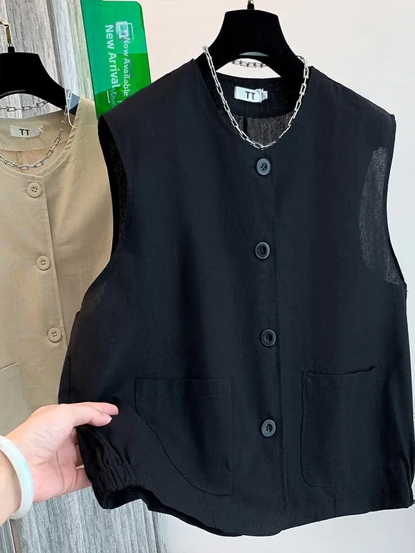 Жилет для спецодежды в стиле ретро, женский свободный универсальный утягивающий многослойный топ с наконечниками, топ с большими кетами на осень-зиму
Жилет для спецодежды в стиле ретро, женский свободный универсальный утягивающий многослойный топ с наконечниками, топ с большими кетами на осень-зиму