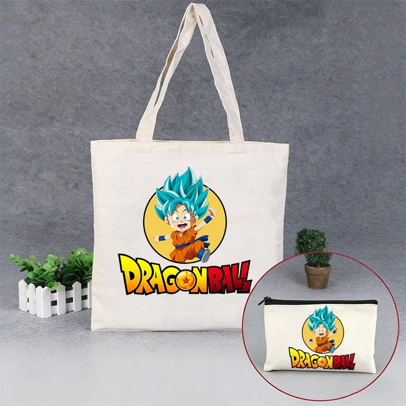 2PCS Dragon Ball Goku Shoulder Bag+coin Purse Set Boy Girl Cartoon Anime Figure Canvas Bags Men Trendy Cool Handbags Gift
2PCS Dragon Ball Goku Shoulder Bag+coin Purse Set Boy Girl Cartoon Anime Figure Canvas Bags Men Trendy Cool Handbags Gift