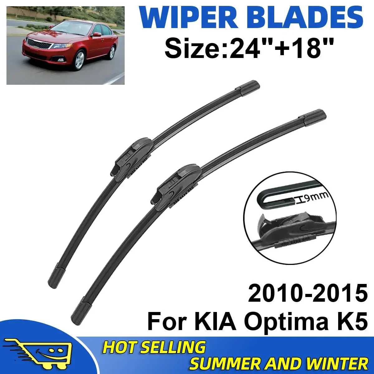 2PCS Wiper Blades Set Kit For KIA Optima K5 2010-2015 Front Windshield Brushes Windscreen Window Accessories
2PCS Wiper Blades Set Kit For KIA Optima K5 2010-2015 Front Windshield Brushes Windscreen Window Accessories