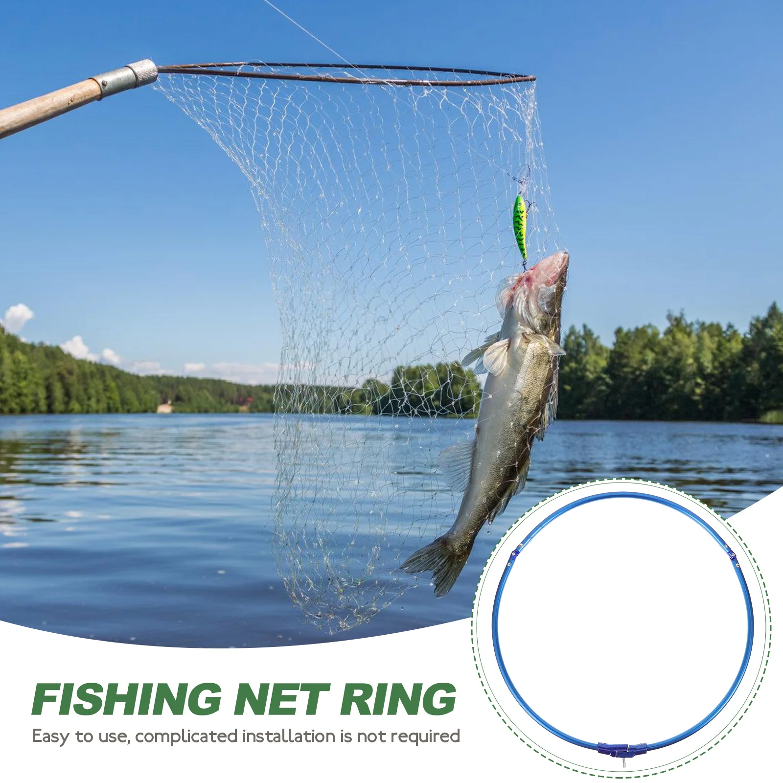 Round Fishing Net Circle 40cm Aluminum Alloy Crab Nets Dip Mesh Supplies Easy Storage Durable Practical Design Long Term Use
Round Fishing Net Circle 40cm Aluminum Alloy Crab Nets Dip Mesh Supplies Easy Storage Durable Practical Design Long Term Use