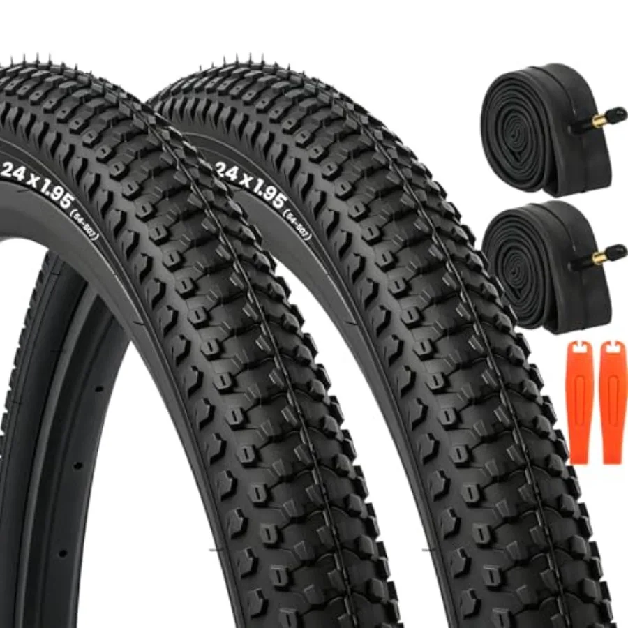 2-Set 18"/20"/24"/26" Mountain Bike Tire and Tube Kit, MTB s and Inner Tubes with Schrader Valve, All-in-One Replacement Set fo
2-Set 18"/20"/24"/26" Mountain Bike Tire and Tube Kit, MTB s and Inner Tubes with Schrader Valve, All-in-One Replacement Set fo
