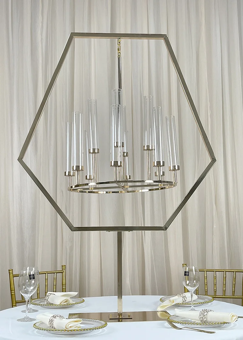 4pcs)Hexagon Black candelabra Table Chandelier Wedding Decoration Pillar Candle Holders Flower Gold Stand Flower Centerpiece 227
4pcs)Hexagon Black candelabra Table Chandelier Wedding Decoration Pillar Candle Holders Flower Gold Stand Flower Centerpiece 227