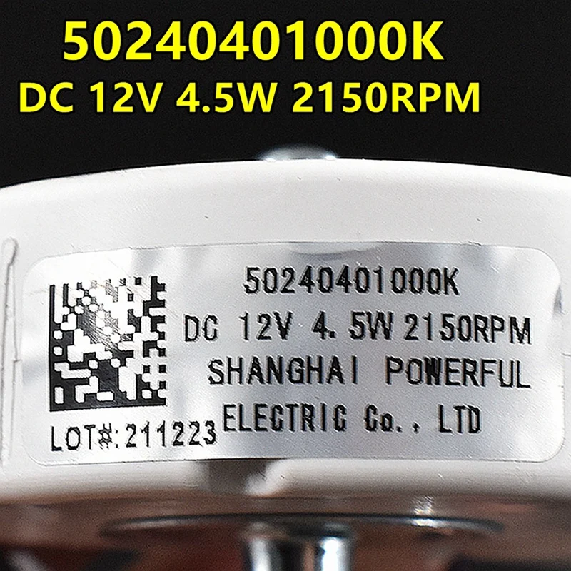 High-Performance 50240401000K Motor Fan For Refrigerator, DC12V 4.5W Cooling Fan
High-Performance 50240401000K Motor Fan For Refrigerator, DC12V 4.5W Cooling Fan