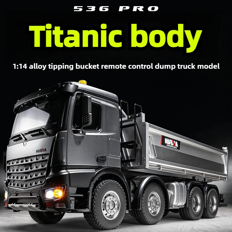 Huina 1/14 536PRO6 Remote Control Dump Truck Alloy Material with Lights High-End Heavy Duty Dump Truck RC Car Toy
Huina 1/14 536PRO6 Remote Control Dump Truck Alloy Material with Lights High-End Heavy Duty Dump Truck RC Car Toy