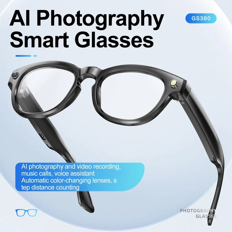 AI Smart Glasses with HD Camera Photography Video Recorder Music Calling Automatic Color Changing Glasses Security Sports Cam
AI Smart Glasses with HD Camera Photography Video Recorder Music Calling Automatic Color Changing Glasses Security Sports Cam