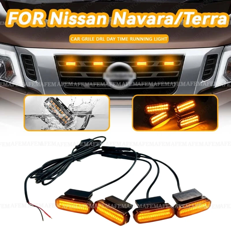 LED Front Grille Light FOR Nissan Navara/Terra Car Daytime Running Light Wheel Eyebrow Lamp For Pickup Offroad 12V
LED Front Grille Light FOR Nissan Navara/Terra Car Daytime Running Light Wheel Eyebrow Lamp For Pickup Offroad 12V