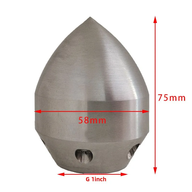 G1 Inch High-pressure Stainless Steel Nozzle with Inner Wire 70-215L/min To Clear Sludge and Oil Stains in The Sewage Pipeline
G1 Inch High-pressure Stainless Steel Nozzle with Inner Wire 70-215L/min To Clear Sludge and Oil Stains in The Sewage Pipeline