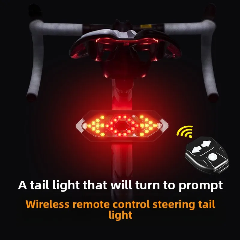 PONERAIT Bicycle Tail Light USB Rechargeable Bicycle Turn Signal LED Wireless Remote Turn Signal Warning Light Cycling Equipment
PONERAIT Bicycle Tail Light USB Rechargeable Bicycle Turn Signal LED Wireless Remote Turn Signal Warning Light Cycling Equipment