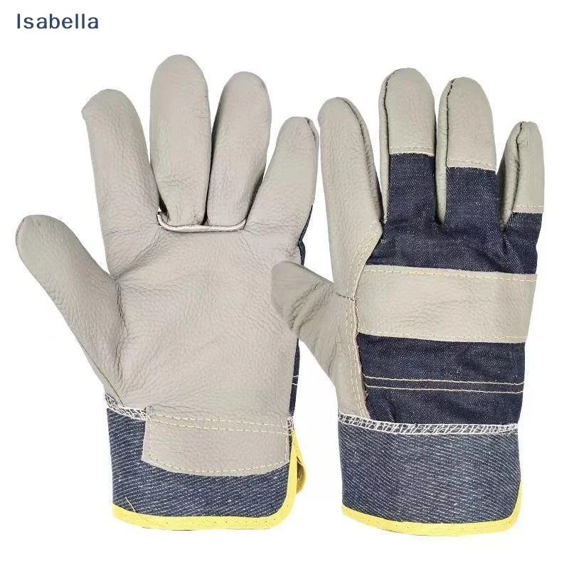 ♩1 Pair Wear-resistant Welder Maintenance Gloves Cowhide Denim Gloves Double Thickened Protective Labor Protection Gloves
♩1 Pair Wear-resistant Welder Maintenance Gloves Cowhide Denim Gloves Double Thickened Protective Labor Protection Gloves