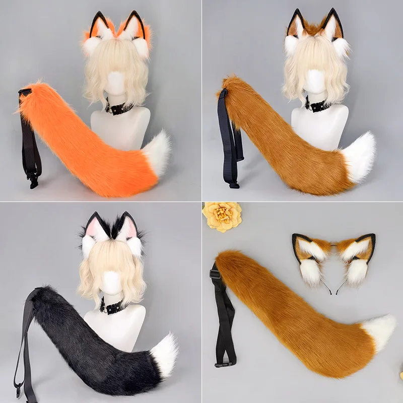 Halloween Fox Ear Headband Fox Tail Set Demon Tail Comic Exhibition Cos Props Second Dimensional Ear Beast Ear Headband
Halloween Fox Ear Headband Fox Tail Set Demon Tail Comic Exhibition Cos Props Second Dimensional Ear Beast Ear Headband