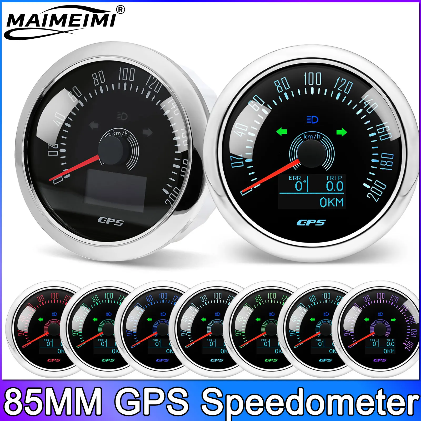 7 цветов с подсветкой, 85 мм, спидометр, GPS-одометр, ODO с указателем поворота, датчики скорости для двигателя, яхты, лодки, автомобиля, подвесного двигателя
7 цветов с подсветкой, 85 мм, спидометр, GPS-одометр, ODO с указателем поворота, датчики скорости для двигателя, яхты, лодки, автомобиля, подвесного двигателя