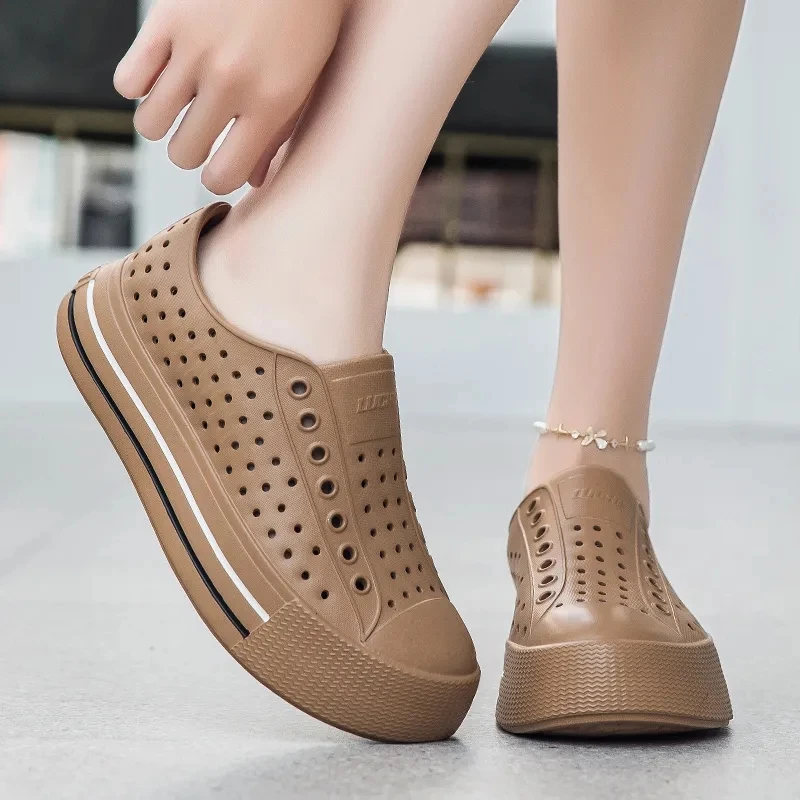 Thick Bottom Hollow Out Casual White Shoes Height Increasing Sandals Men and Women Summer Outdoor Wading Seaside Vacation Beach
Thick Bottom Hollow Out Casual White Shoes Height Increasing Sandals Men and Women Summer Outdoor Wading Seaside Vacation Beach