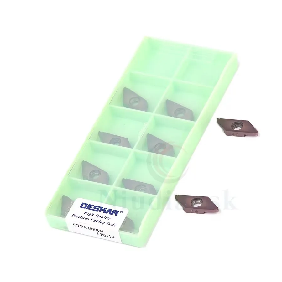 CTPA Series DESKAR Numerical Control Lathe Outer Circle Cutting Groove Inserts CTPA07/10/15/20FR/FRN LF6118 Stainless Steel Part
CTPA Series DESKAR Numerical Control Lathe Outer Circle Cutting Groove Inserts CTPA07/10/15/20FR/FRN LF6118 Stainless Steel Part