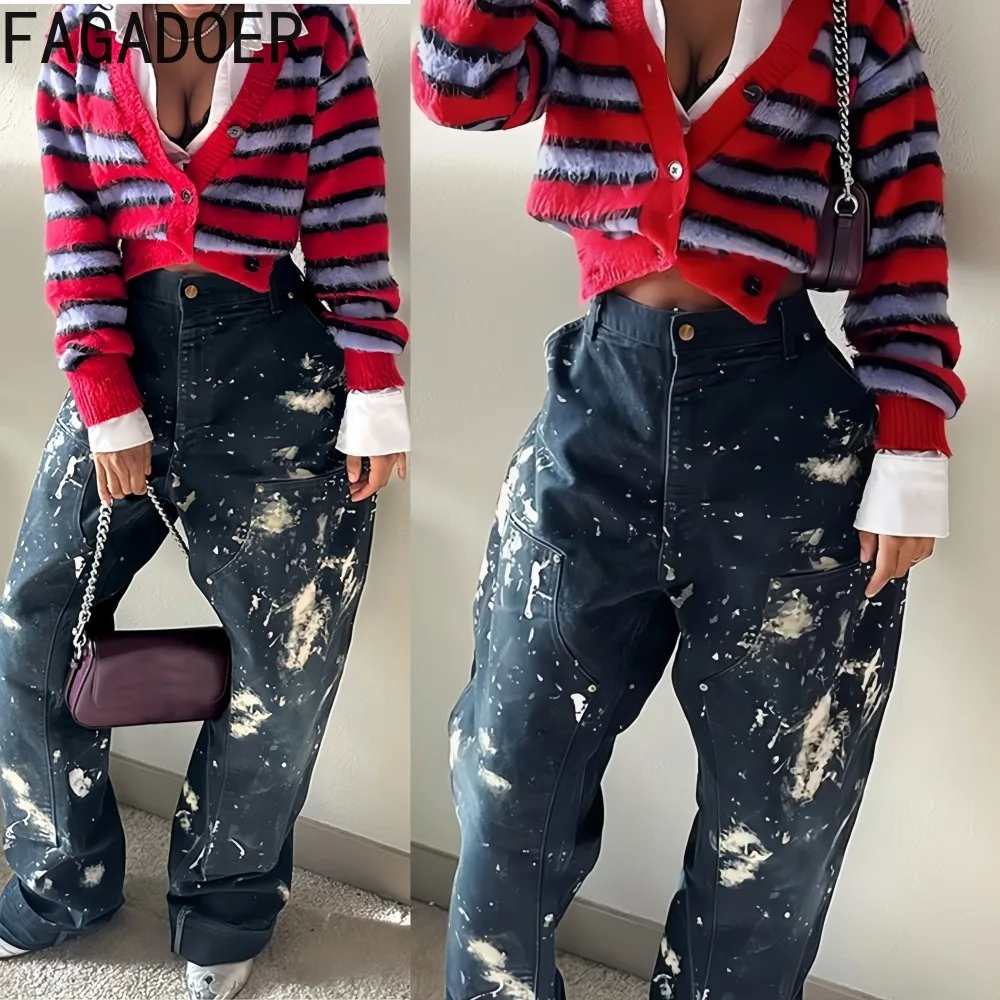 FAGADOER Fashion Knit Coat for Women Color Block Long Sleeve Stripe Patchwork Jacket Female Streetwear Clothing 2025 Autumn New
FAGADOER Fashion Knit Coat for Women Color Block Long Sleeve Stripe Patchwork Jacket Female Streetwear Clothing 2025 Autumn New