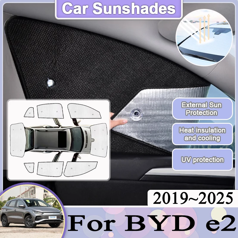 Car Full Cover Sun Visor For BYD e2 2019 2020 2021 2022 2023~2025 Auto Parasol Black Sliver Window UV Sun Protection Accessories
Car Full Cover Sun Visor For BYD e2 2019 2020 2021 2022 2023~2025 Auto Parasol Black Sliver Window UV Sun Protection Accessories