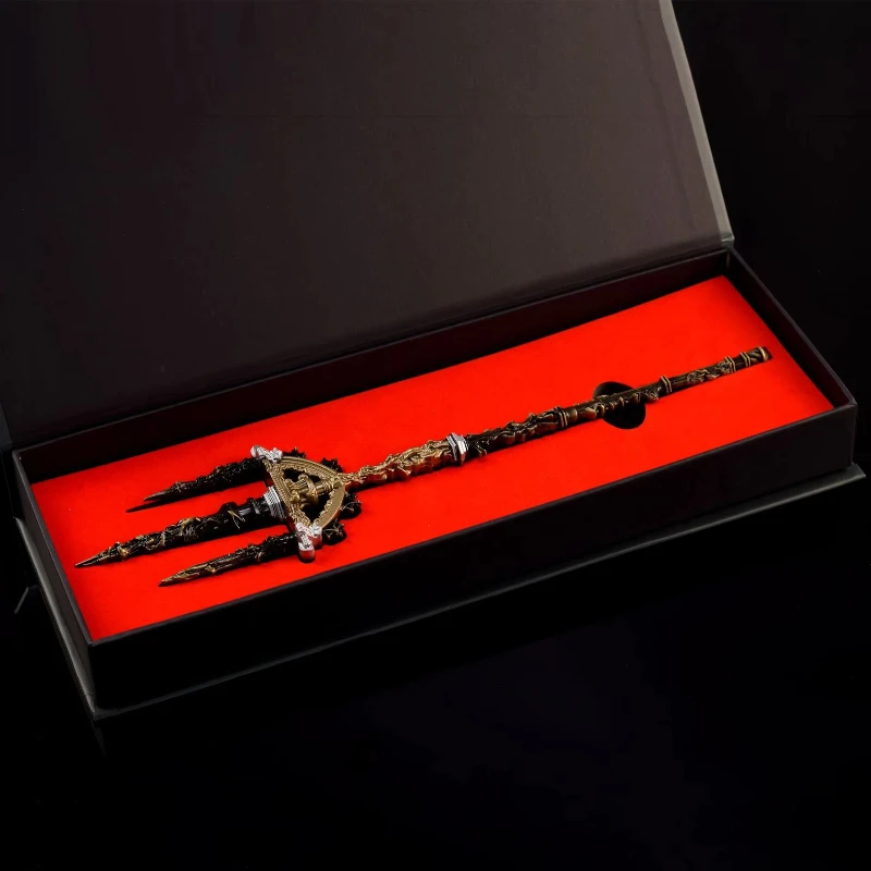 30 см/11,8 дюйма, игровая периферия, модель оружия Mohgwyn's Sacred Spear, подарочная коробка, цельнометаллическая игрушка, меч, стол, украшения для мальчиков, коллекции
30 см/11,8 дюйма, игровая периферия, модель оружия Mohgwyn's Sacred Spear, подарочная коробка, цельнометаллическая игрушка, меч, стол, украшения для мальчиков, коллекции