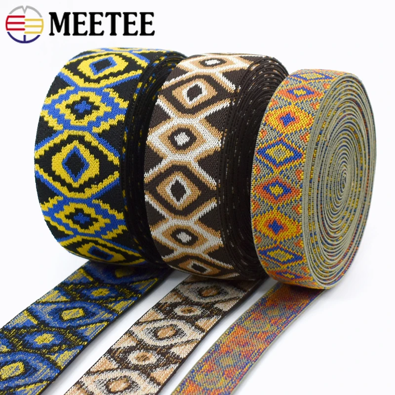 1-5Meters 25/40/50mm Jacquard Elastic Band for Sewing Ethnic Rubber Ribbon Bands Stretch Webbing Pants Clothes DIY Accessories
1-5Meters 25/40/50mm Jacquard Elastic Band for Sewing Ethnic Rubber Ribbon Bands Stretch Webbing Pants Clothes DIY Accessories