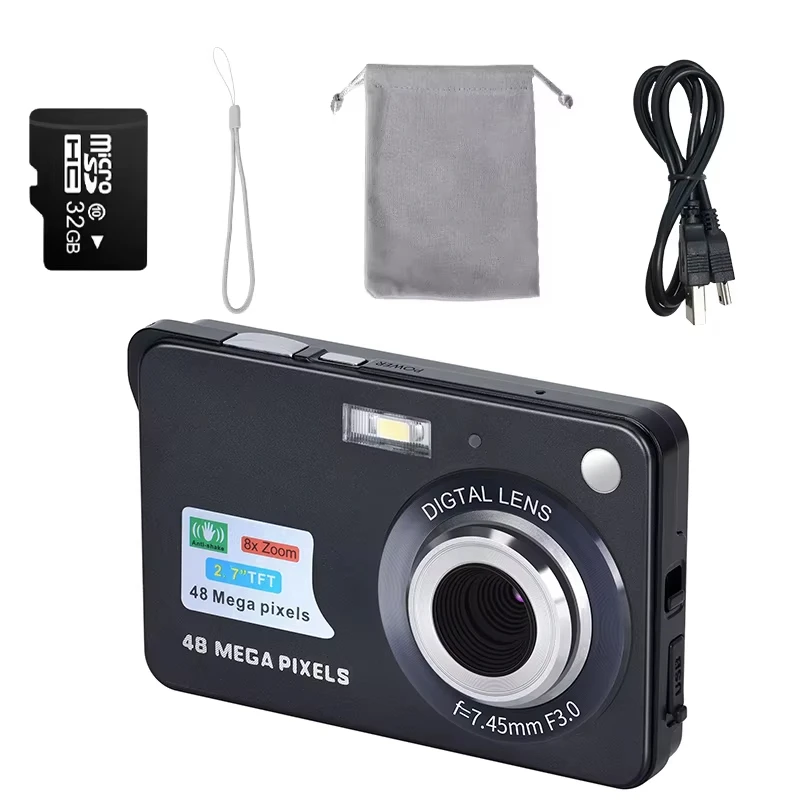 48MP LCD Screen HD Digital Child Camera Video Camera Outdoor Anti-Shake Instant Photo Camera Rechargeable Photography Camcorder
48MP LCD Screen HD Digital Child Camera Video Camera Outdoor Anti-Shake Instant Photo Camera Rechargeable Photography Camcorder
